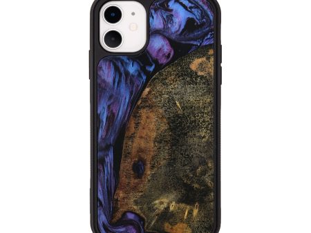 iPhone 11 Wood Phone Case - Janetta (Purple, 728201) For Sale