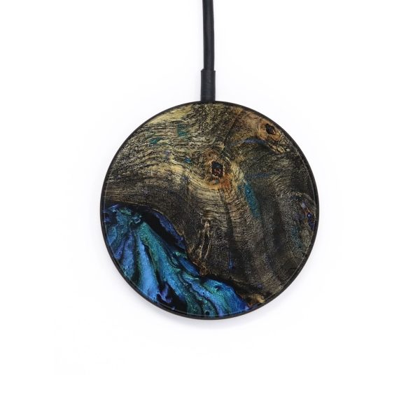 Circle Wood Wireless Charger - Pradi (Blue, 729042) Online Hot Sale