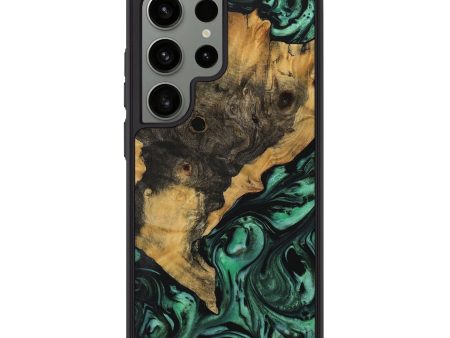 Galaxy S24 Ultra Wood Phone Case - Catlee (Green, 729731) Cheap