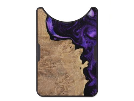 Alloy Wood Wallet - Robinia (Purple, 730864) For Cheap