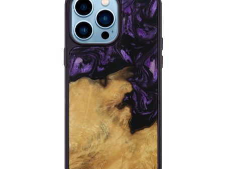 iPhone 14 Pro Max Wood Phone Case - Ardeth (Purple, 729040) Supply