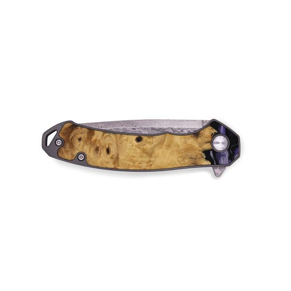 EDC Wood Pocket Knife - Alverda (Purple, 730288) Discount