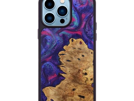 iPhone 14 Pro Max Wood Phone Case - Dianna (Purple, 727462) Online