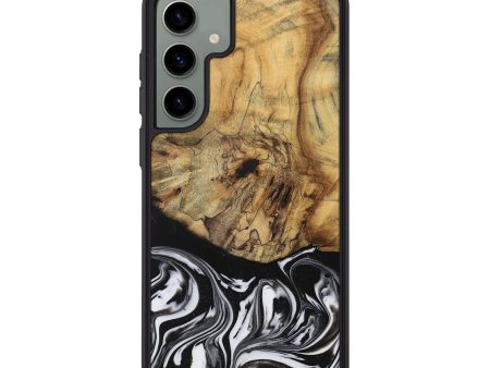 Galaxy S24 Plus Wood Phone Case - Camino (Black & White, 728605) Online Sale