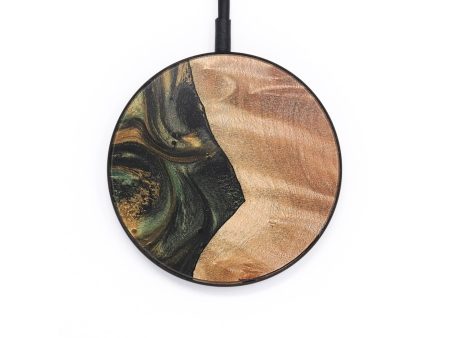 Circle Wood Wireless Charger - Isaiah (Green, 727288) Online now