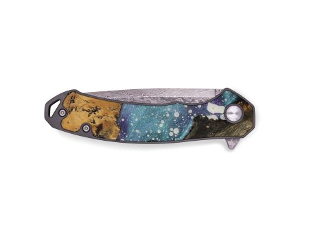 EDC Wood Pocket Knife - Dhiren (Cosmos, 730103) Sale