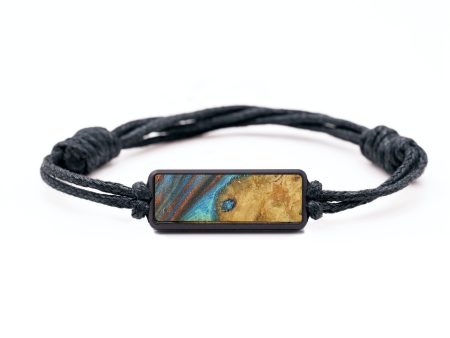 Classic Wood Bracelet - Pauline (Teal & Gold, 728967) Fashion