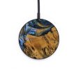 Circle Wood Wireless Charger - Sami (Teal & Gold, 730224) Hot on Sale