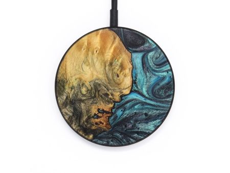 Circle Wood Wireless Charger - Kendrick (Blue, 726607) Supply