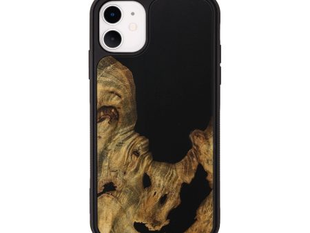 iPhone 11 Wood Phone Case - Ferdinanda (Pure Black, 728394) Online Sale