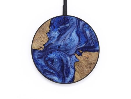 Circle Wood Wireless Charger - Kizzy (Blue, 730061) Supply