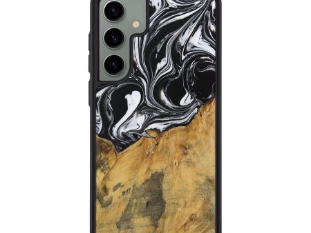 Galaxy S24 Plus Wood Phone Case - Darrol (Black & White, 728648) Hot on Sale