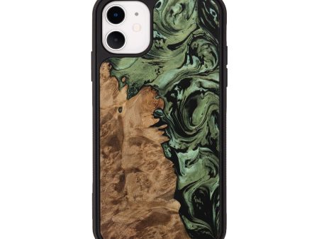 iPhone 11 Wood Phone Case - Aisha (Green, 730260) Online now