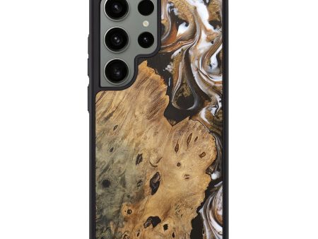 Galaxy S24 Ultra Wood Phone Case - Alethea (Black & White, 727539) Discount