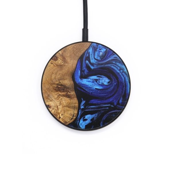 Circle Wood Wireless Charger - Dorothy (Blue, 727668) Discount