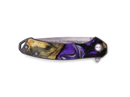 EDC Wood Pocket Knife - Darlyne (Purple, 729441) Online Sale