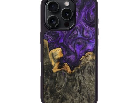 iPhone 16 Pro Wood Phone Case - Nona (Purple, 731138) on Sale