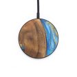 Circle Wood Wireless Charger - Kayla (Teal & Gold, 727298) Sale