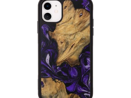 iPhone 11 Wood Phone Case - Collete (Purple, 729013) Hot on Sale