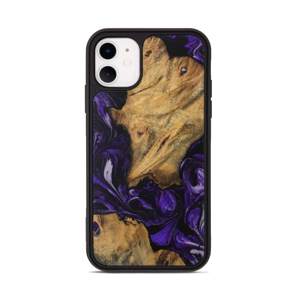 iPhone 11 Wood Phone Case - Collete (Purple, 729013) Hot on Sale