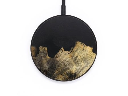 Circle Wood Wireless Charger - Amaya (Pure Black, 727308) Online now