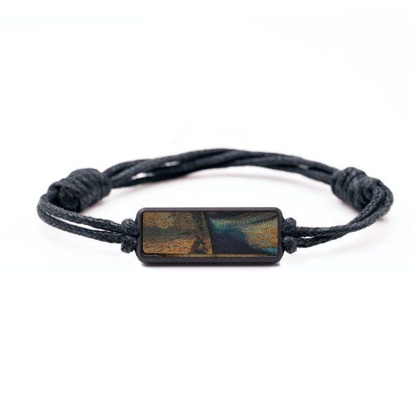 Classic Wood Bracelet - Karen (Teal & Gold, 728758) Online