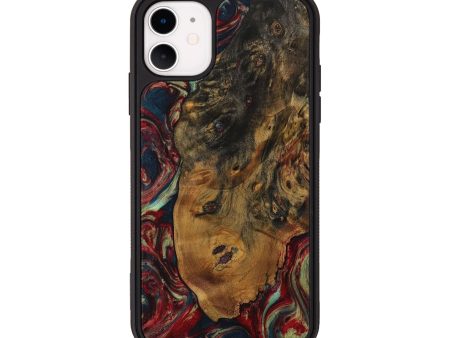 iPhone 11 Wood Phone Case - Adriel (Red, 729781) Hot on Sale