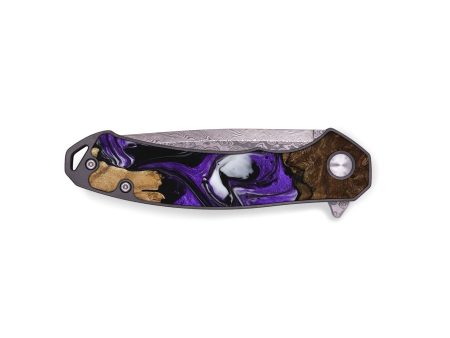 EDC Wood Pocket Knife - Dept (Purple, 729376) Online