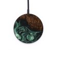 Circle Wood Wireless Charger - Pansy (Green, 730791) For Cheap