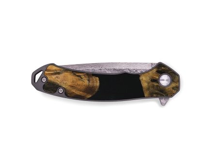 EDC Wood Pocket Knife - Shaine (Pure Black, 730470) Online Hot Sale