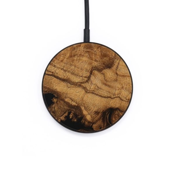 Circle Wood Wireless Charger - Raeann (Wood Burl, 730813) Online Hot Sale