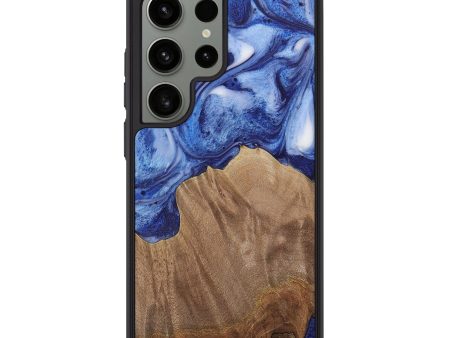 Galaxy S24 Ultra Wood Phone Case - Eboni (Blue, 730001) Hot on Sale