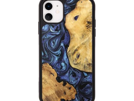 iPhone 11 Wood Phone Case - Daisy (Blue, 727410) Hot on Sale