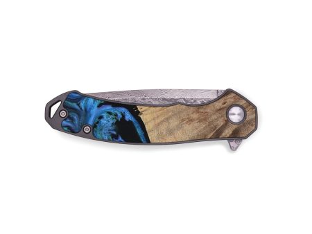 EDC Wood Pocket Knife - Flying (Blue, 730874) Fashion