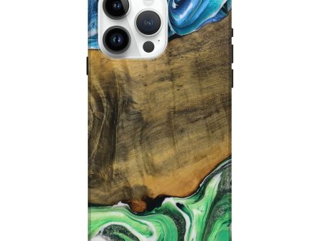 iPhone 15 Pro Max Wood Live Edge Phone Case - Delphinia (Ombre, 728176) Cheap