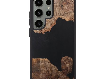 Galaxy S24 Ultra Wood Phone Case - Honey (Pure Black, 726982) on Sale