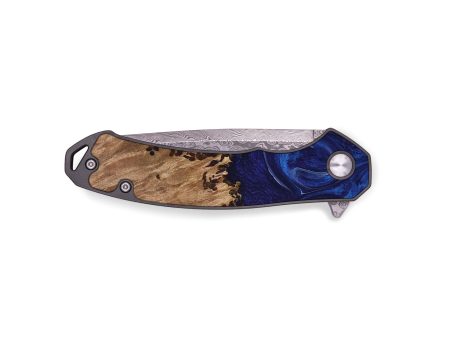 EDC Wood Pocket Knife - Lempi (Blue, 731311) Sale