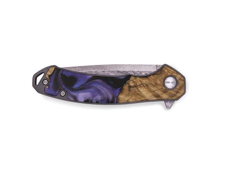 EDC Wood Pocket Knife - Francesco (Purple, 727905) For Cheap