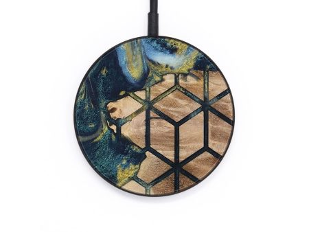 Circle Wood Wireless Charger - Dusty (Pattern, 729192) Online Sale