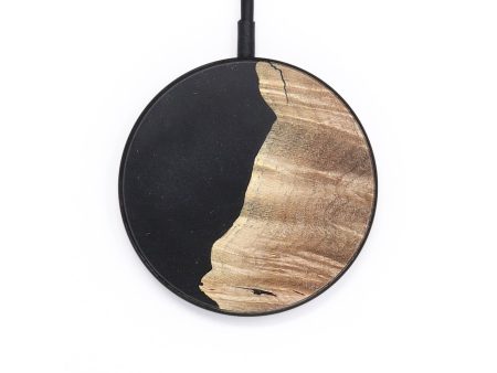 Circle Wood Wireless Charger - Edna (Pure Black, 726896) For Sale