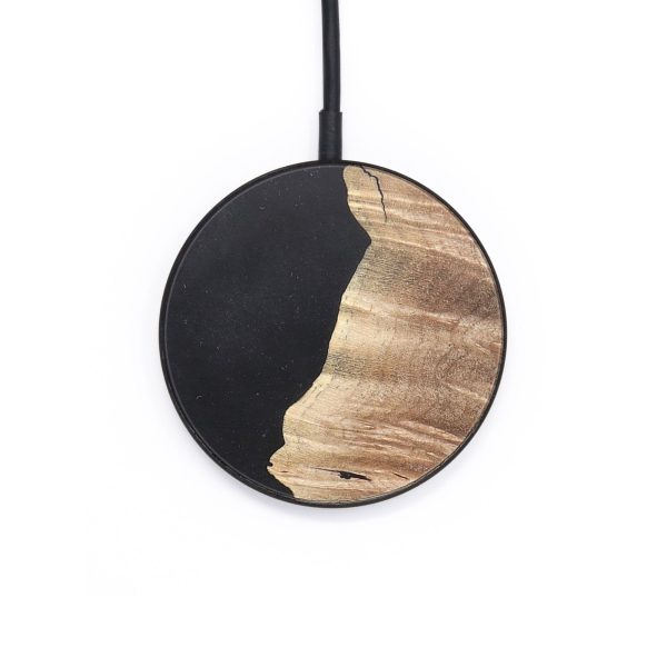 Circle Wood Wireless Charger - Edna (Pure Black, 726896) For Sale