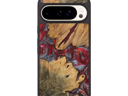 Pixel 9 Wood Phone Case - Elois (Red, 727416) Discount