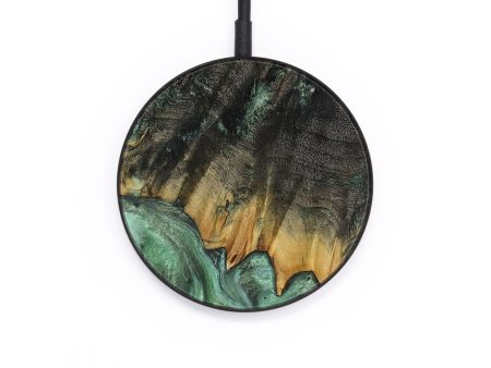 Circle Wood Wireless Charger - Tawanda (Green, 731099) For Discount