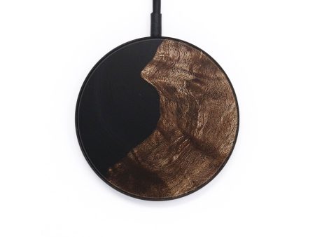 Circle Wood Wireless Charger - Kaylee (Pure Black, 726586) For Cheap