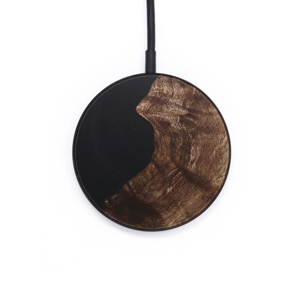 Circle Wood Wireless Charger - Kaylee (Pure Black, 726586) For Cheap