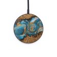 Circle Wood Wireless Charger - Eithel (Teal & Gold, 728032) Supply