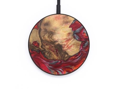 Circle Wood Wireless Charger - Gladys (Red, 727662) Online Sale