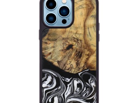 iPhone 14 Pro Max Wood Phone Case - Camino (Black & White, 728605) Online Hot Sale