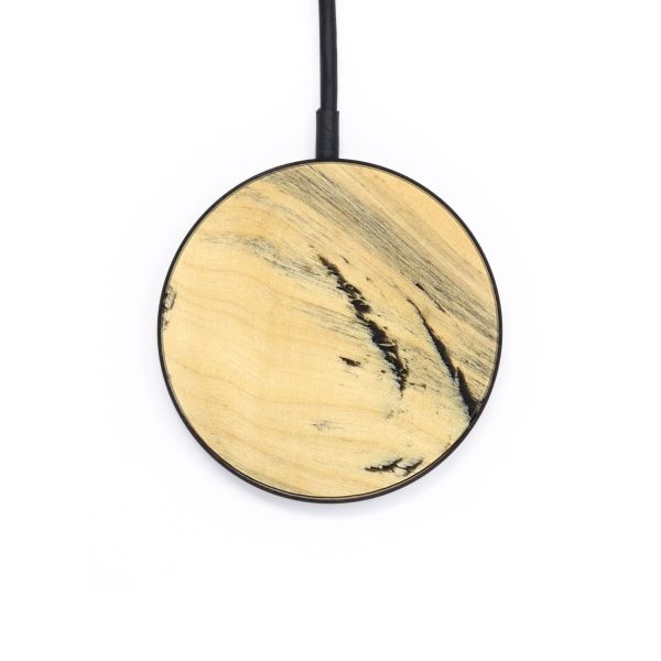 Circle Wood Wireless Charger - Shawn (Wood Burl, 727276) Fashion