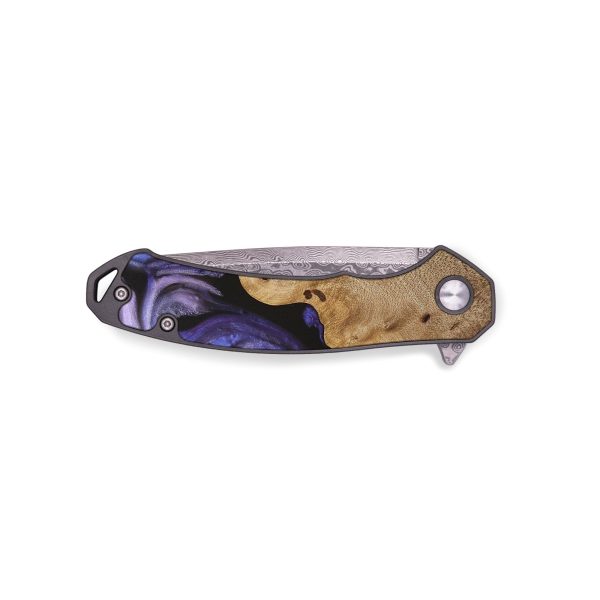 EDC Wood Pocket Knife - Aurora (Purple, 727930) Hot on Sale